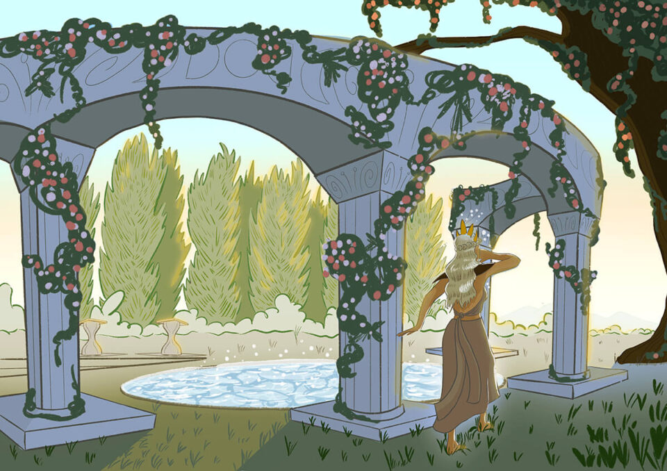 'Alba's garden' World Building by Emily Freya Illustration